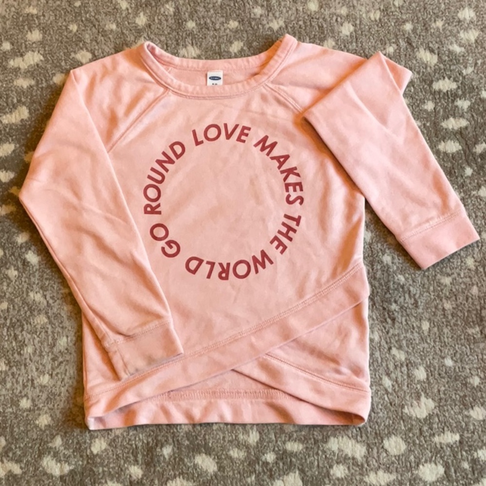 Pink kids Old Navy sweatshirt